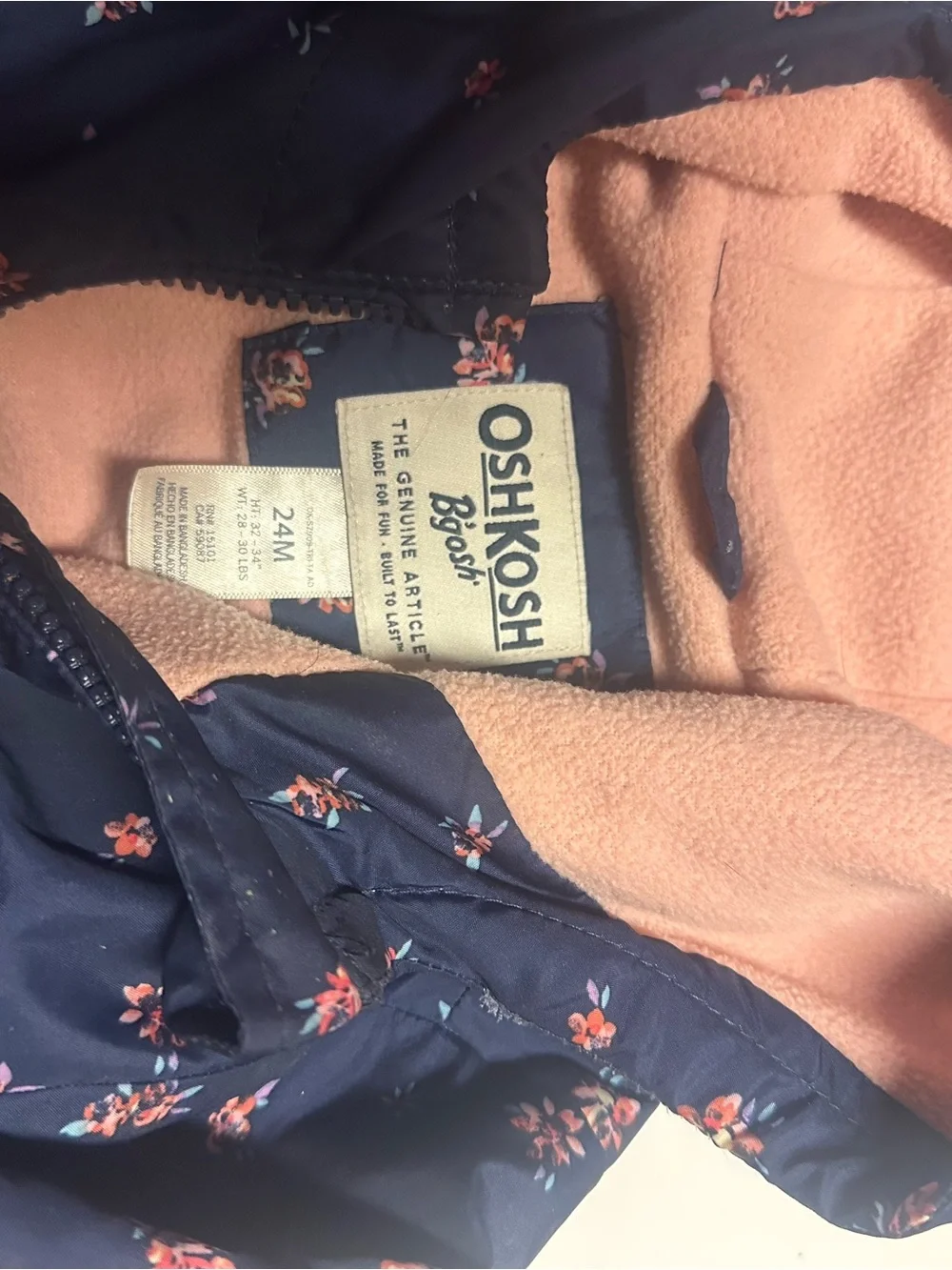 OshKosh Bgosh lightweight hooded